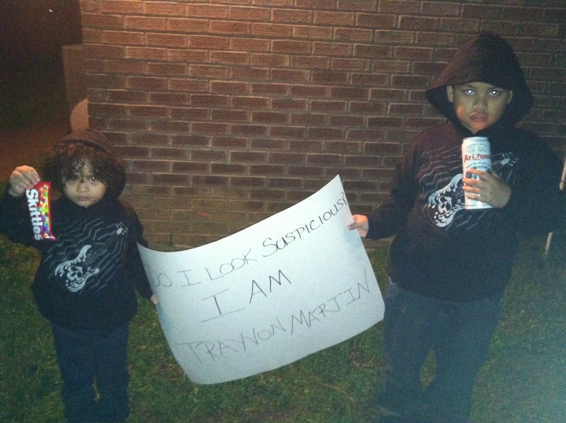 Dash, then 3, and my eldest son, Walker, then 7, in 2012. My sons joined with others across the country to protest the state-sanctioned killing of Trayvon Martin.